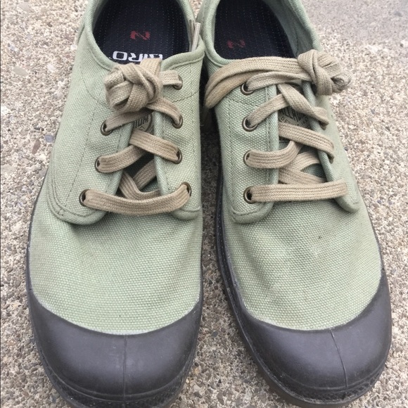 khaki green sneakers